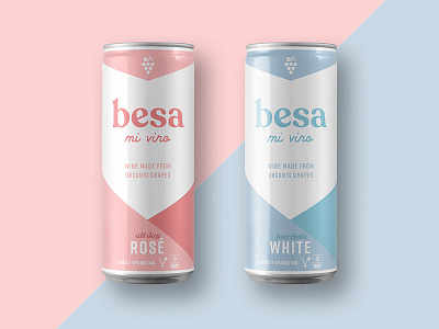 Canned Wine Packaging WIP alcohol alcohol packaging canned wine cpg food and beverage kiss packaging rose white wine wine