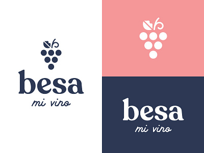Besa Identity beverage beverage branding beverage logo canned wine grapes wine wine branding wine logo