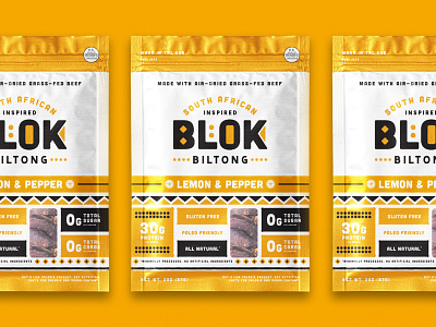 BLOK Packaging beef beef jerky biltong branding food food and beverage food and drink identity illustration packaging protein snacks south african