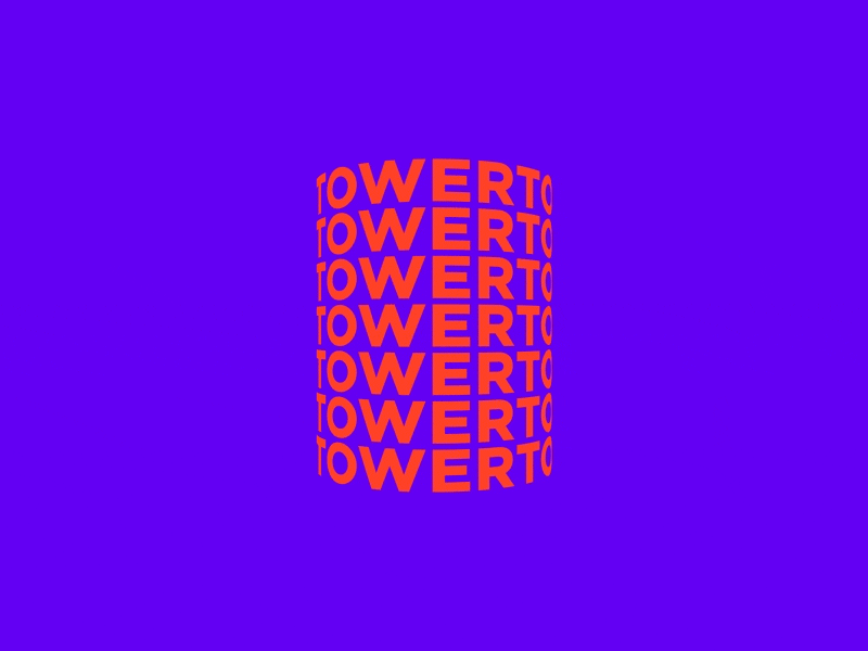 Tower 2d animation experimental kinetic kinetic type kinetic typography motion design motion graphics typography