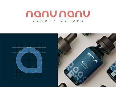 nanunanu - beauty serum logo abstract beauty serum branding cosmetic design drop elegant flat graphic design health logo logo mark logodesign minimal vector women