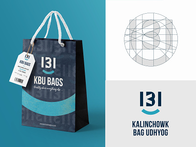 KBU Branding backpack brand designer brand identity branding clean design k logo logo logo mark logodesign minimal smile logo timeless vector