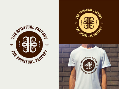 THE SPIRITUAL FACTORY BRANDING badge brand design branding design health logo logo logo mark logodesign minimal spiritual logo wellness