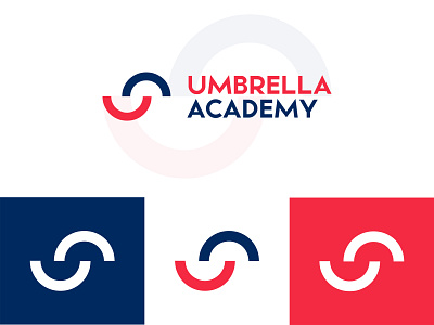 Umbrella Academy Logo Concept branding design flat logo logo mark logodesign minimal umbrella umbrella logo umbrella symbol