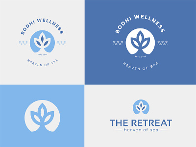 BODHI WELLNESS Logo branding design logo logo mark logodesign lotus lotus logo luxury logo minimal retreat spa logo wellness