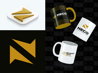 NECO BRANDING brand identity branding design graphic design lettermark logo logo mark logodesign logomarca logomark minimal n logo sports