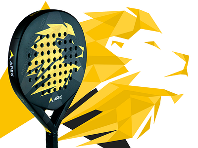 "The Prowling Lion" - Padel racket