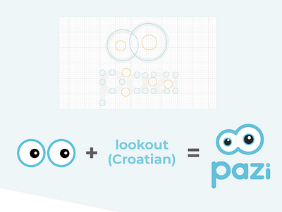 Pazi app logo branding concept illustration logo vector
