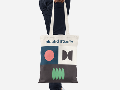 tote bag apparel bold branding design geometricshapes graphic design logo modern shapes totebag