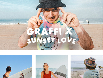 Sunset Love Surf & Coffee Shop Online Shop apparel branding clothing eccommerce onlineshop surf surfing ui ux webdesign