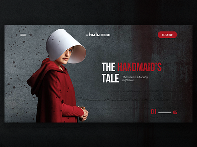 Series The Handmaids Tale Web Design Concept concept tv show webdesign