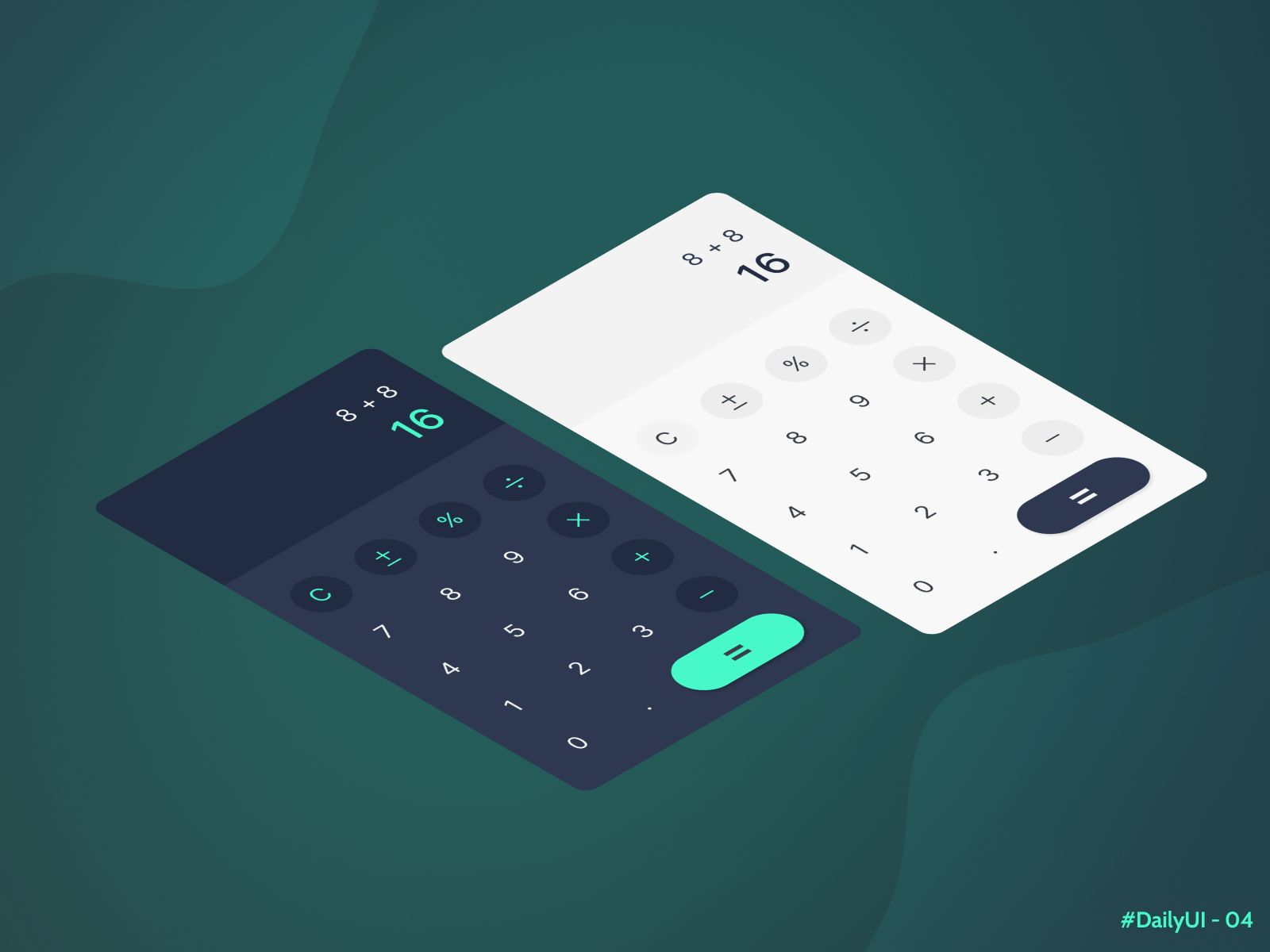 Daily UI - 04 / Calculator by Wesley Regis on Dribbble