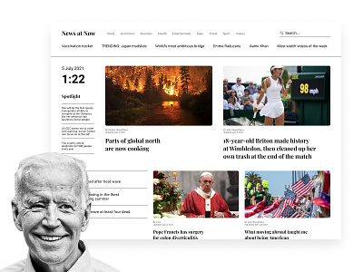 News Site news ui ui design web design