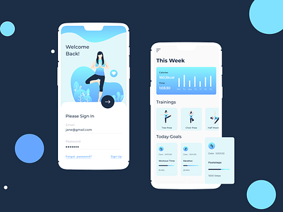 Home fitness UI