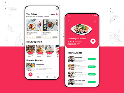 Food Delivery App app app design branding delivery app design food food app food delivery food delivery application inspiration uidesign user interface ux