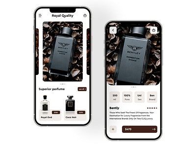 Perfume e-commerce - Mobile App e commerce app fregrance app inspiration perfume app sent app uidesign