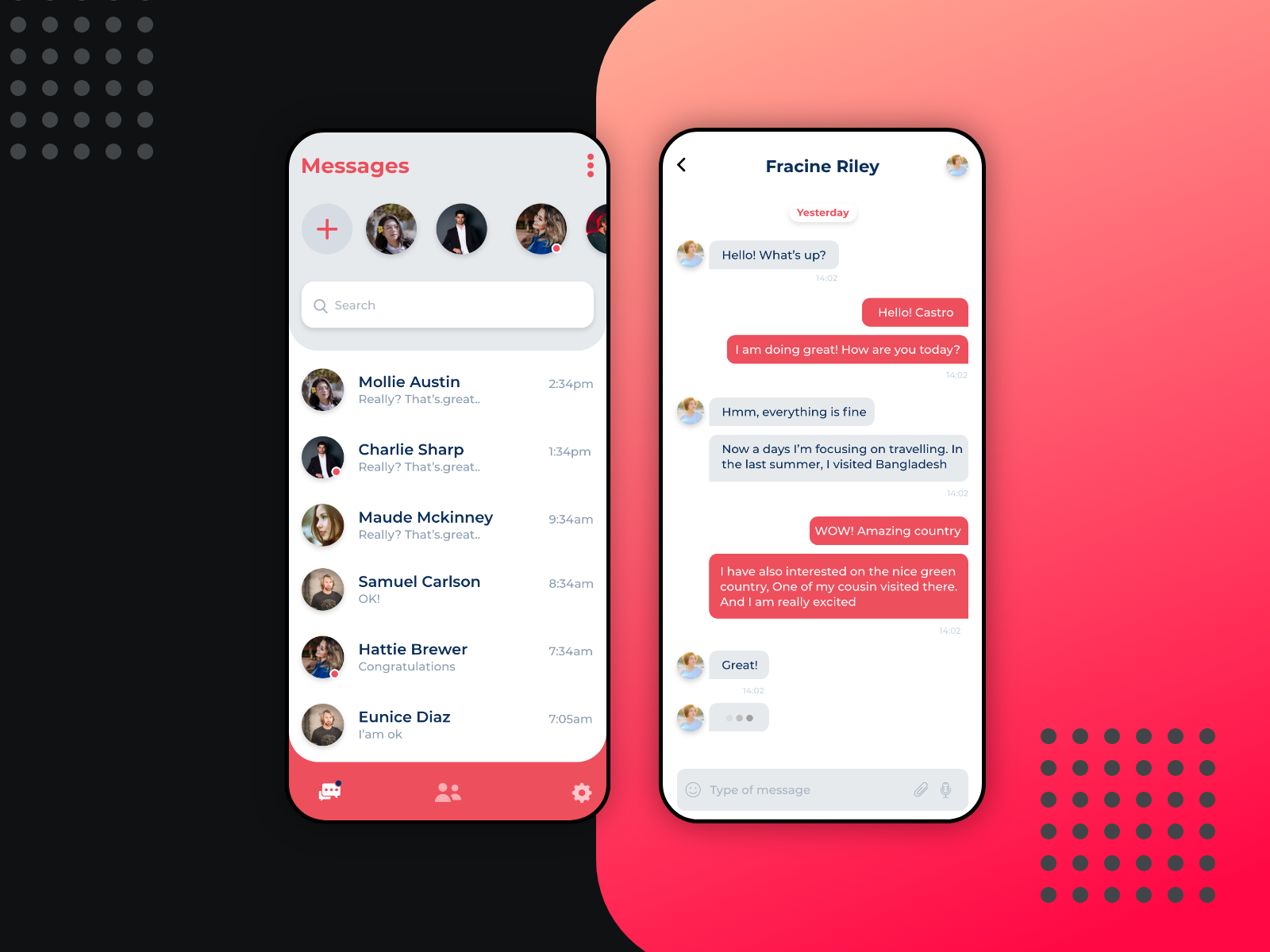 Application chats. Чат Интерфейс. Дизайн чата. Дизайн чата для сайта. Чат UI.