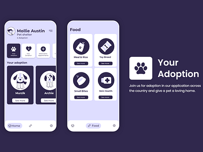 Social Pets App UI