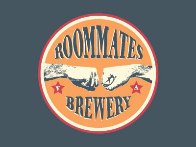 Roommates Brewery Logo beer branding brewery craft beer logo