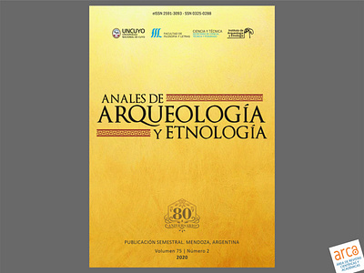 Anales de Arqueología - Edición aniversario cover design design front journal