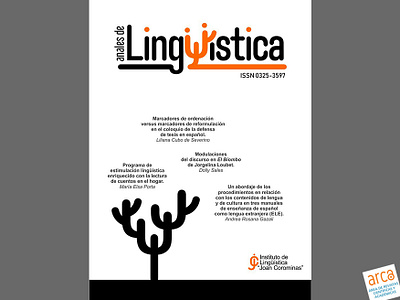 Revista Anales de Linguistica design front journal logo