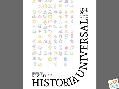 Revista de Historia Universal cover design design front journal logo