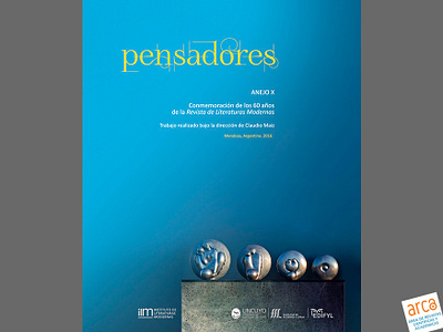 Pensadores anejo 3 book cover cover design design front journal