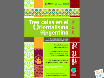 Tres calas en el orientalismo argentino - afiche