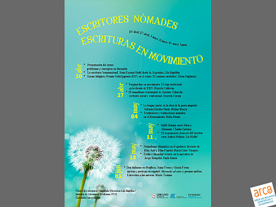 Escritores Nomades - afiche design poster