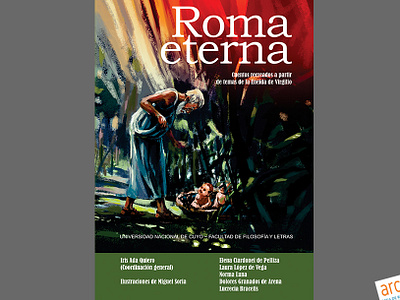 Roma Eterna book cover cover design design front