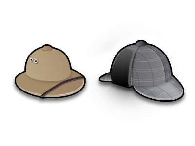 Hats For Heads deerstalker hats icons pith helmet