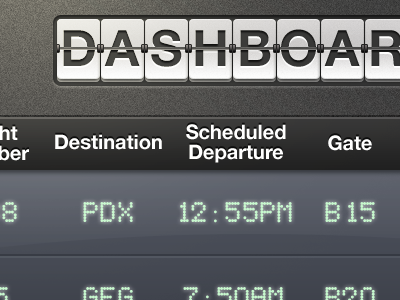 Airline Dashboard airline dashboard iphone