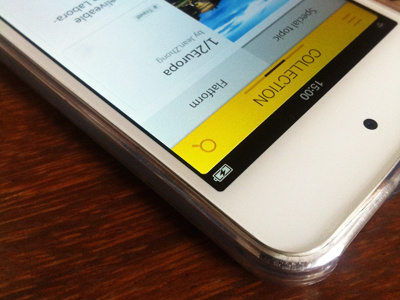Soaper app mobile ui yellow