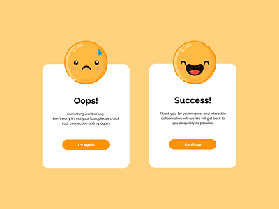 Flash Message - Error & Success! app clean design daily ui daily ui challenge design design of the day figma popup typography ui uiux ux uxui website