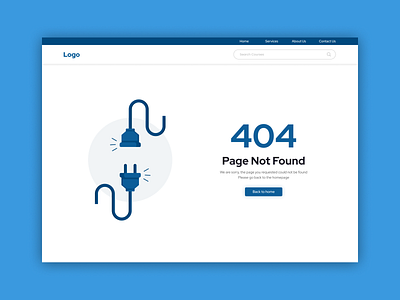 404 Error Page app branding clean design clean ui design design of the day error error page figma ui ux uxui design web website website page