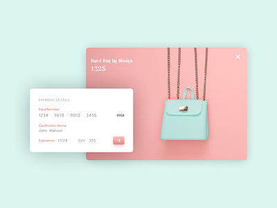 UI Design for credit card checkout app branding clean design dailyui design design of the day figma graphic product ux website