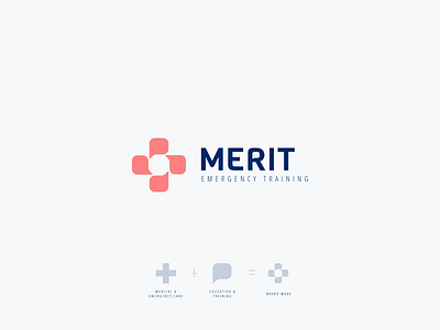 Merit Logo Inspiration branding design education emergency logo medical redesign