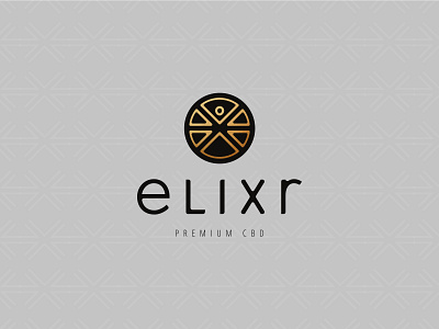 ELIXR Logo Vert branding cannabis cbd design icon logo vector