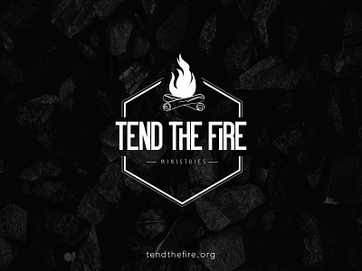 Tend the Fire Logo branding christian design logo men ministry mountain mountains non profit outdoor