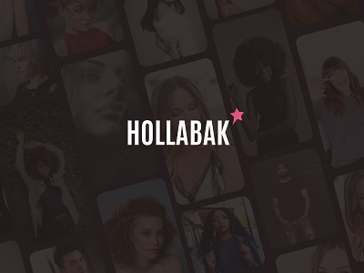 Hollabak Logo app branding design hair hair style haircare logo star stylist