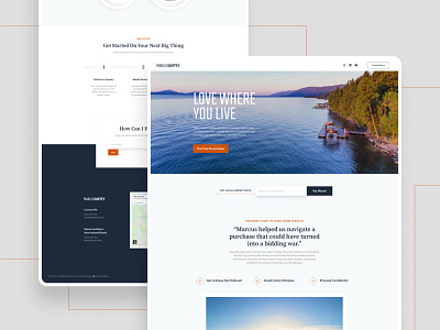 Marcus Duffey Realtor Landing Page branding design logo real estate real estate agent realtor ui ux web website