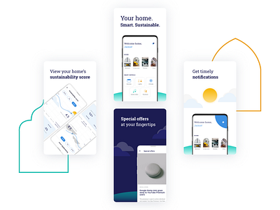 Sustainable smart home app product concept product design smart home smart home app smarthome sustainability ux ui