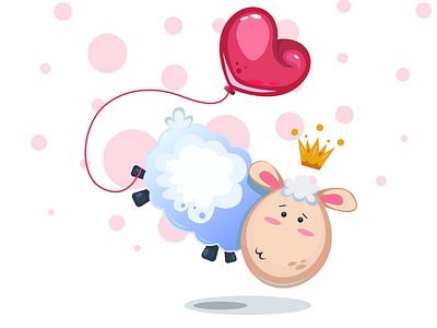 lamb in love design illustraion illustration дизайн иллюстрация