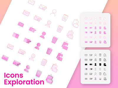 Feminine Icon Exploration graphic design icon pink