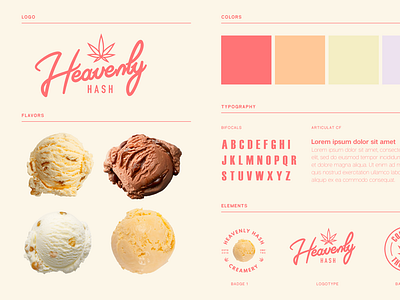 CBD Ice Cream Branding Concept branding concept cannabis branding cannabis design ice cream