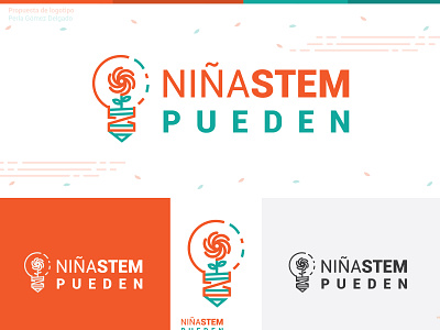Logo proposal - NiñaSTEM branding design digital art digitalart diseño diseño de logo diseño gráfico girls identity design logo logo design logotype vector