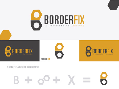 Border Fix Logo branding design designer digital identity design logo logo design logos logotype vector