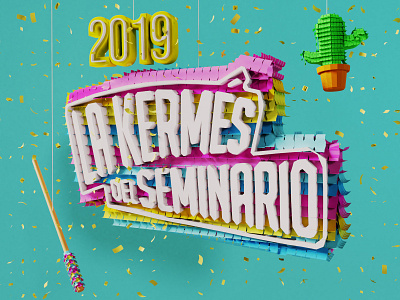 La kermes 2019 3d 3d art 3d artist advertising campaign blender branding design design art digitalart illustration logo logotype modeling render vector