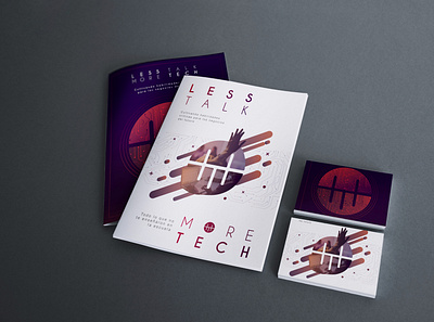 Brochure Less talk more tech brochure brochure design design digital digitalart editorial editorial design identity identity design logo vector