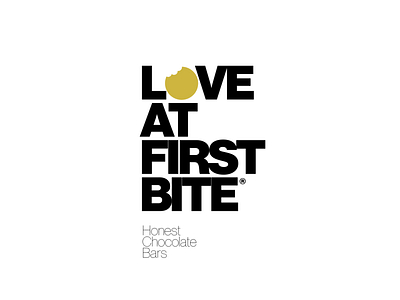 Love at First Bite chocolate design logo